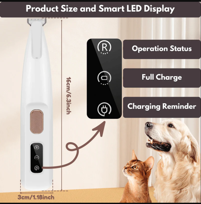 AuraPaws™ - Pet Paw Hair Trimmer